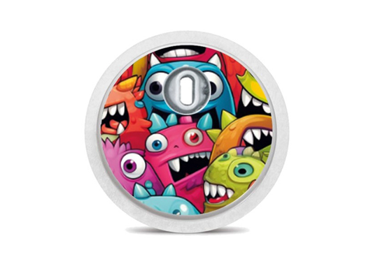 Sticker Freestyle libre capteur - monstres