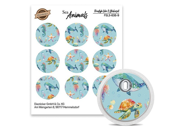 Freestyle Libre 3 Sensor Sticker - Zeedieren
