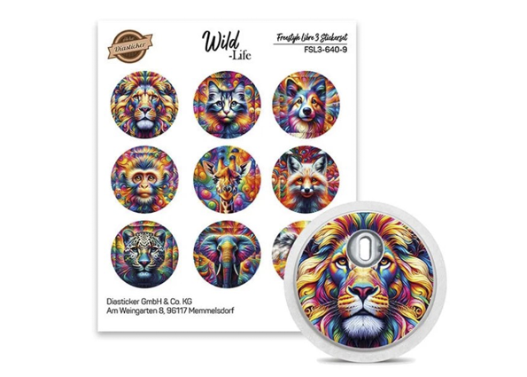 Freestyle Libre 3 Sensor Sticker - Wild Life