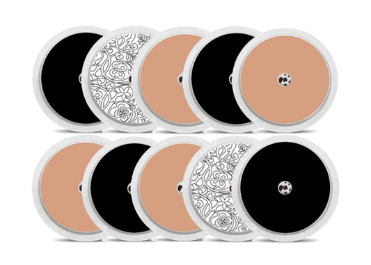 sticker freestyle libre capteur - Noir & blanc