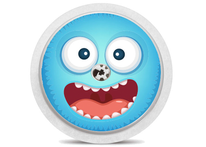 Sticker Freestyle libre capteur - monstres