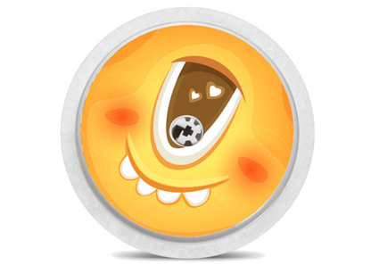 Sticker Freestyle libre capteur - monstres