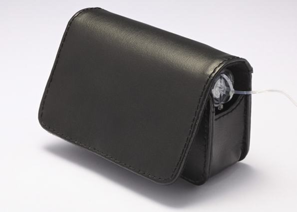 Étui cuir noir - MiniMed