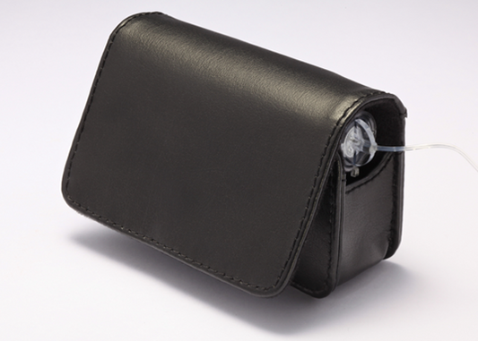 Étui cuir noir - MiniMed